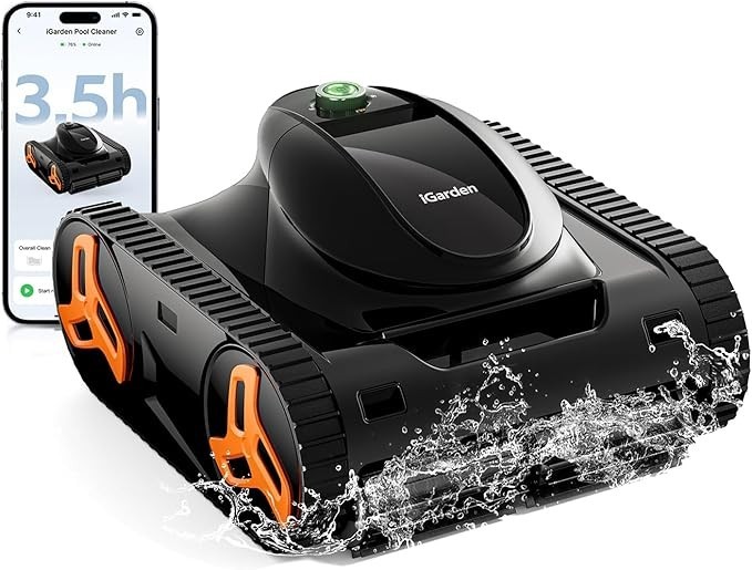 iGarden KN Series 3.5H Runtime Robotic Pool Vacuum Cleaner for In Ground Pool