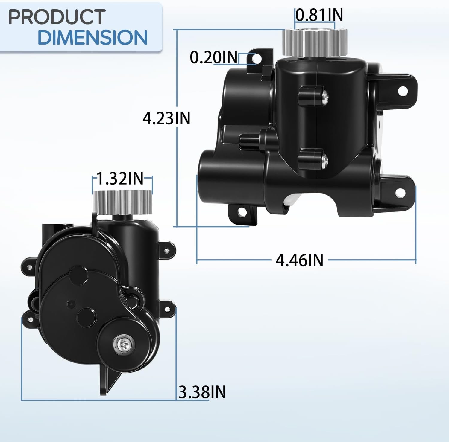 R0837300 Gearbox Assembly Replacement for Polaris Fits for Quattro P40