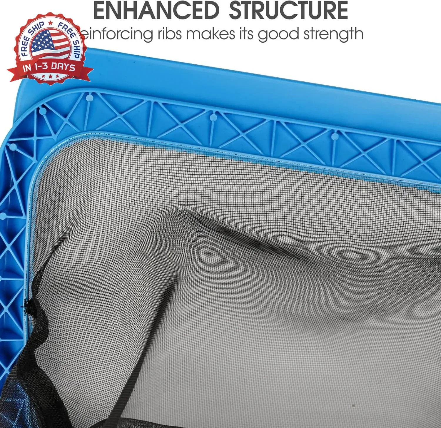 TidyMister Pool Skimmer Net with Self-Repair Fine Nylon Mesh Bag, Pool Leaf Rake
