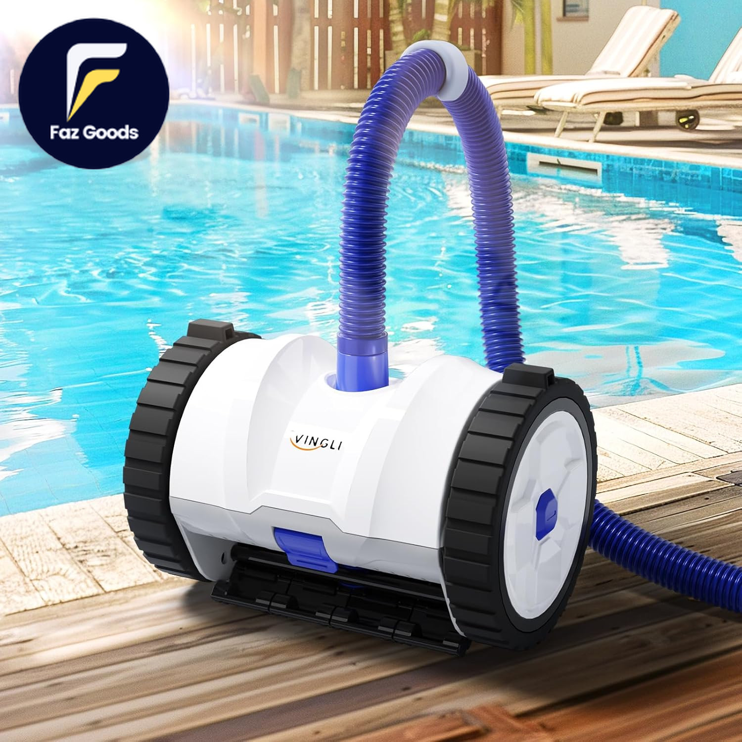 2025 Upgrade Automatic Suction-Side Pool Vacuum Cleaner Powerful Wall-Climbing