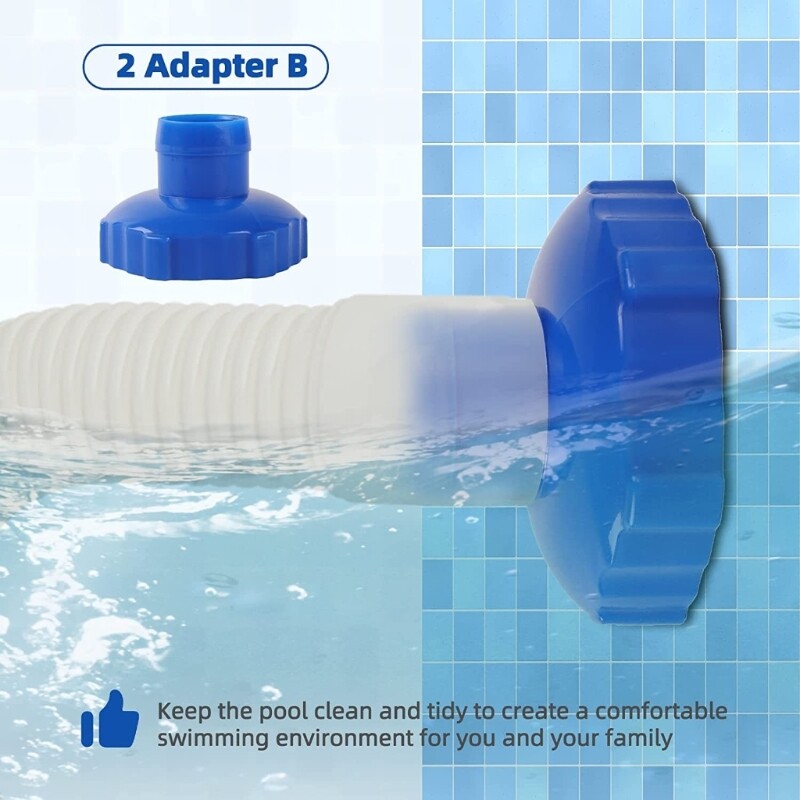 Swimming Pool Connector Clean Part Skimmer Maintenance Hose Adaptor for 28000E