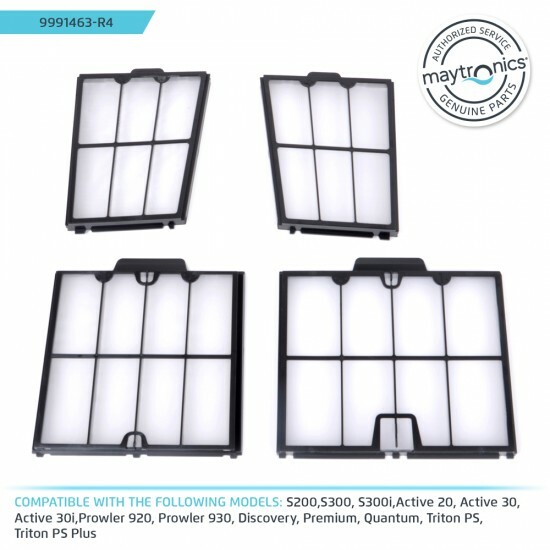 MAYTRONICS/DOLPHIN 9991463-R4 FINE FILTERS (4), 9983106-R1 ROUGH FILTER & BUCKET