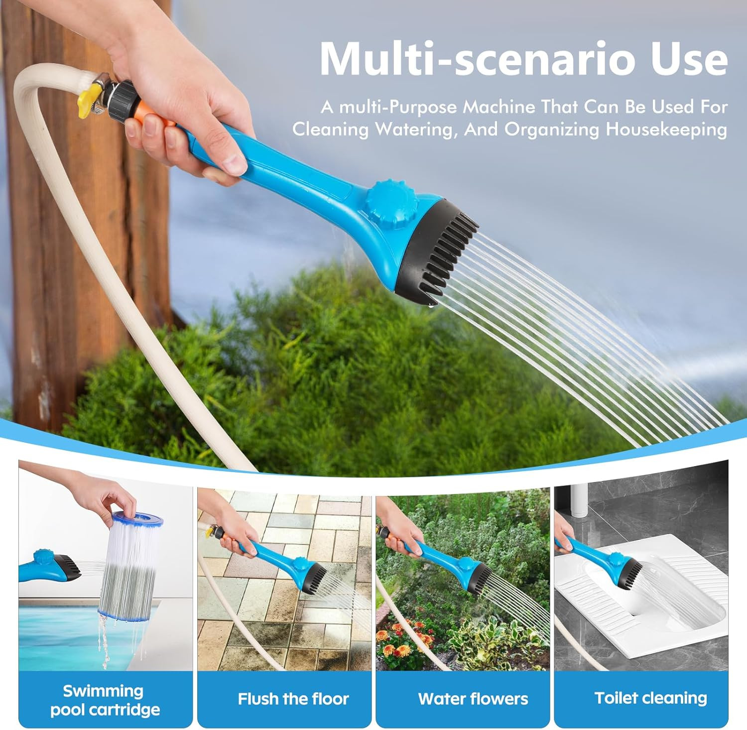 Pool Filter Cleaner Tool – High Pressure Water Sprayer for Pool & Hot Tub Cle…