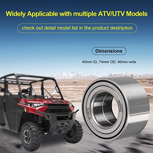Polaris UTV ATV Wheel Bearings – 40mm x 74mm x 40mm – 2 Pair