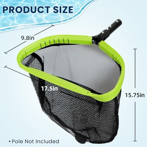 Pool Net,Professional Swimming Pool Leaf 17.5&Prime; Double Layer Regular Mesh