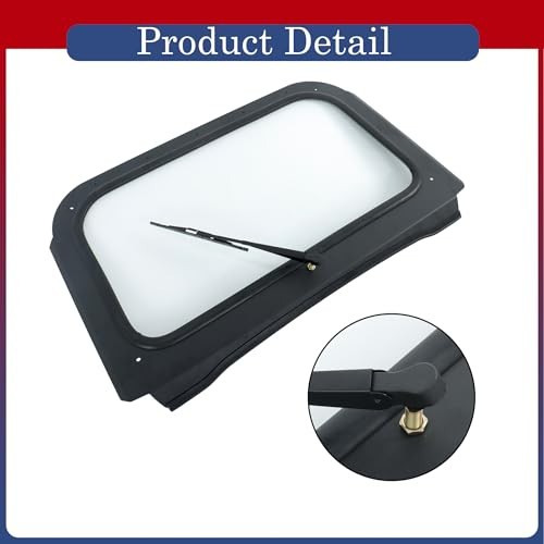 Full Glass Windshield with Wiper Replacement for Polaris RZR 570 All years 800