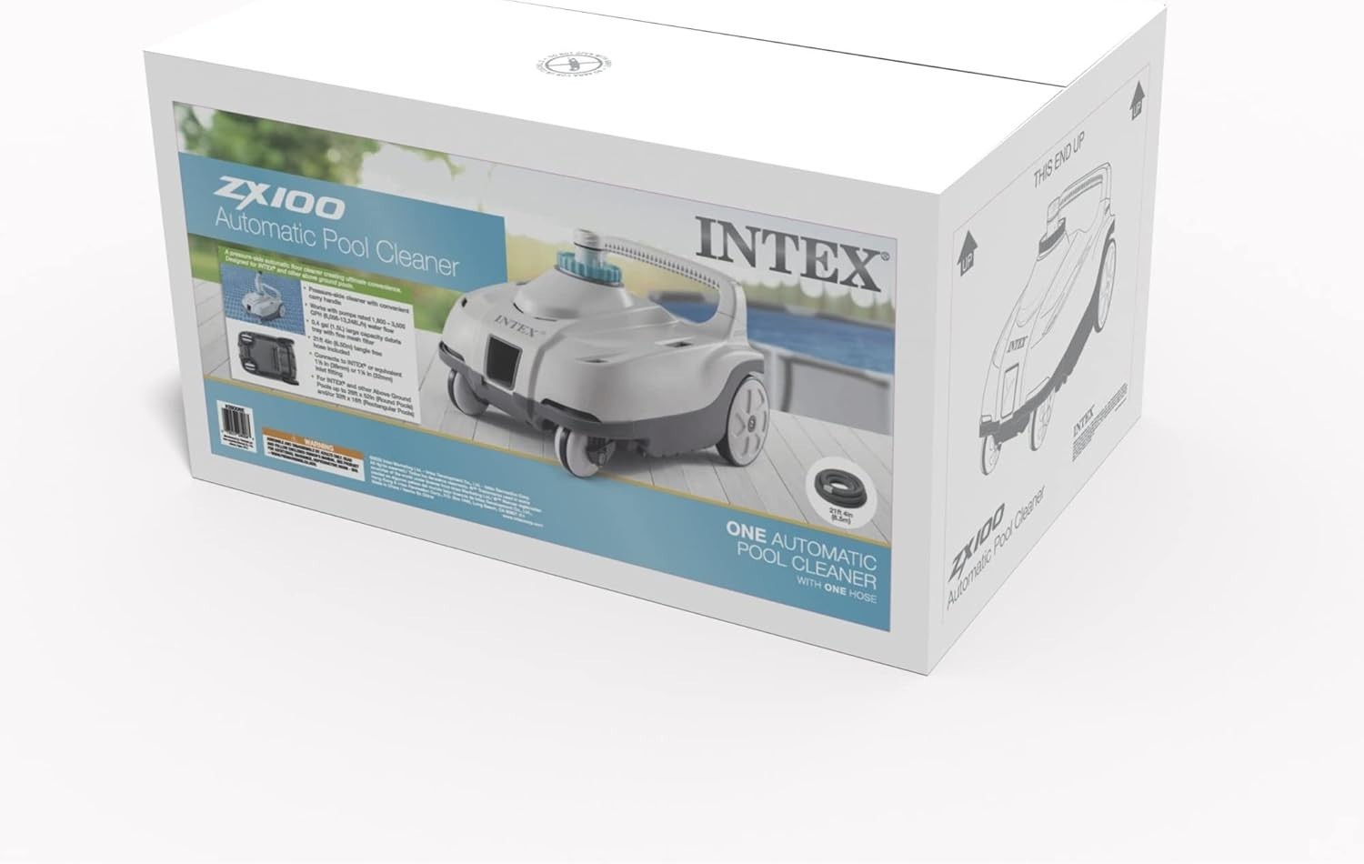 INTEX 28006E ZX100 Pressure-Side Above Ground Automatic Pool Cleaner