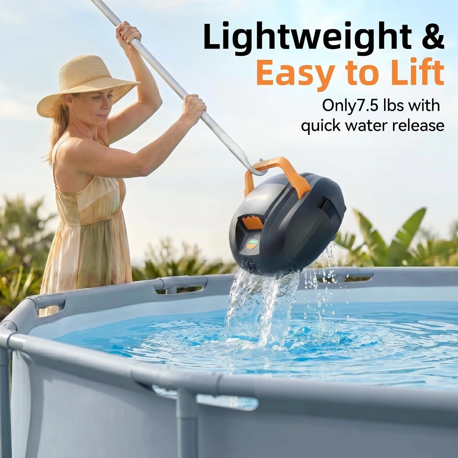 Planet Edge Pool Cleaner – Smart Self-Parking, 2.5-Hour Recharge, Durable Design