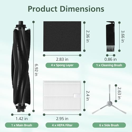 12 Pack Replacement Accessories kit Compatible L60 Replacement Parts – 12 Pack