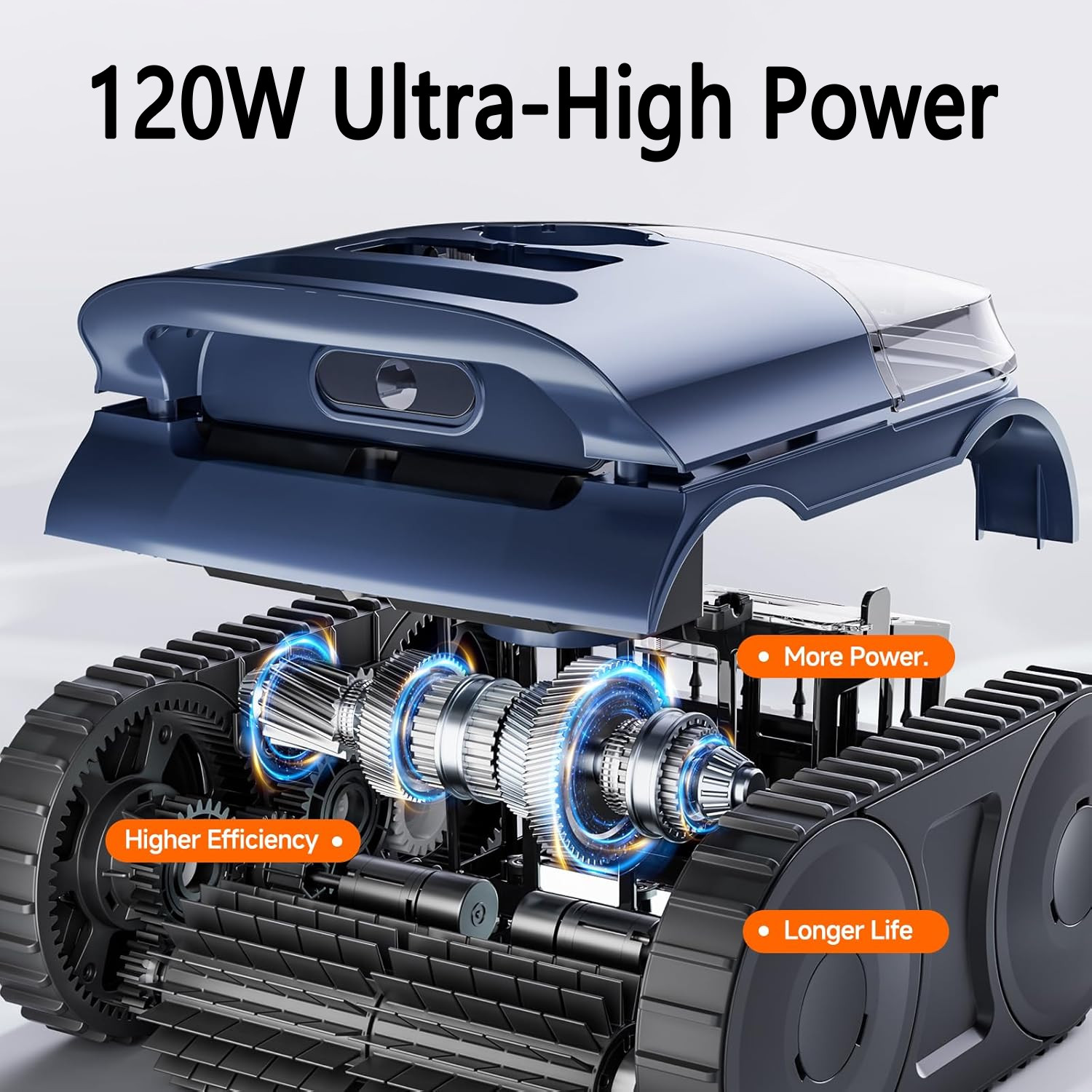 Cordless Robotic Pool Vacuum for Inground Pools, Above Ground Pool Cleaner