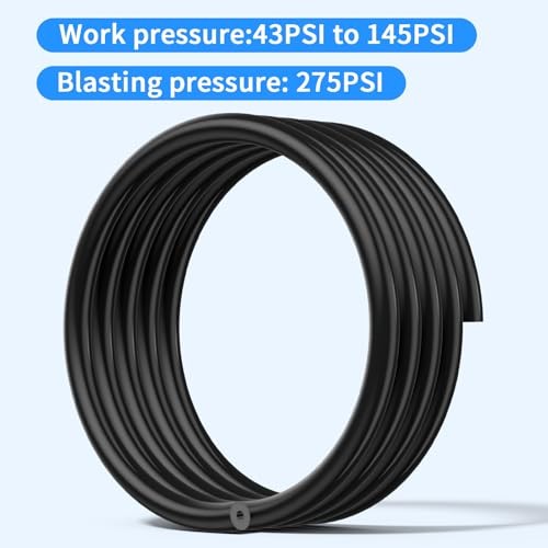 Silicone Vacuum Hose Kit – 6PCS 5FT Vacuum Line (1/8&Prime; 5/32&Prime; 3/16&Prime; 1/4&Prime; Black