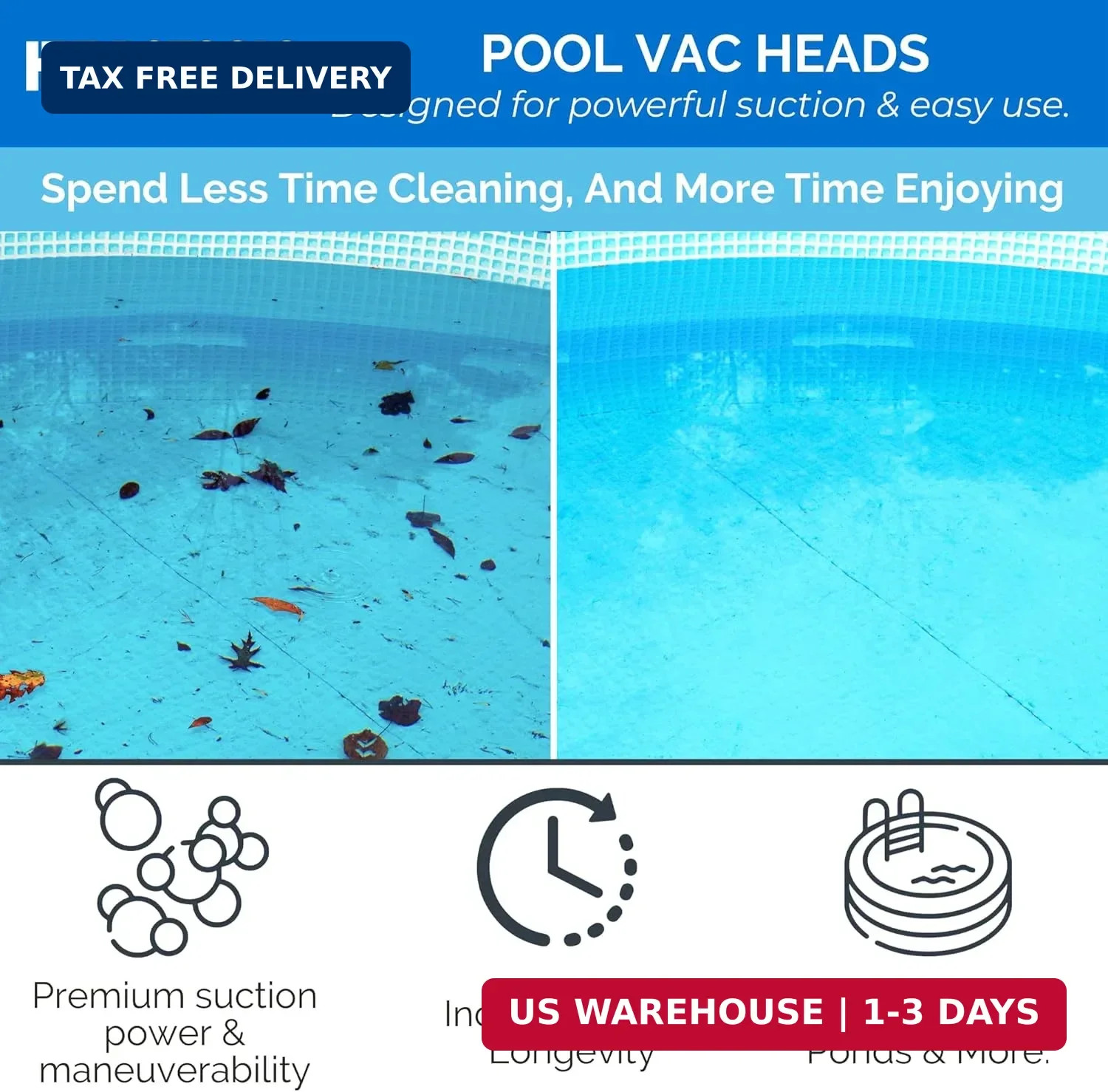 Manual Pool Vacuum Head Attachment For Inground&Above Ground Pools,Pool Vac Head