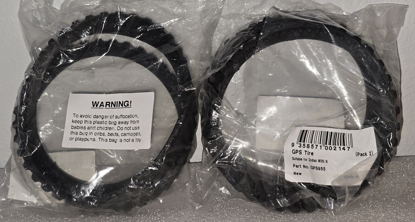 Replacement Tires Compatible w/Zodiac Barracuda MX6/8 Pool Cleaner 4 Tracks
