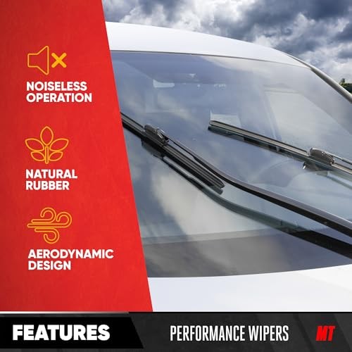 FlexBlade Premium Wiper Blade – 2 22 + 22 Inch (2 Pack for Front Windshield)