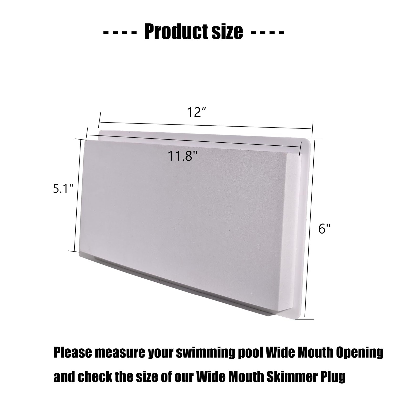 Wide Mouth Skimmer Plug,11-1/2&Prime; W 4-7/8&Prime; H,Above Ground Pool Winter Plug,Fits…