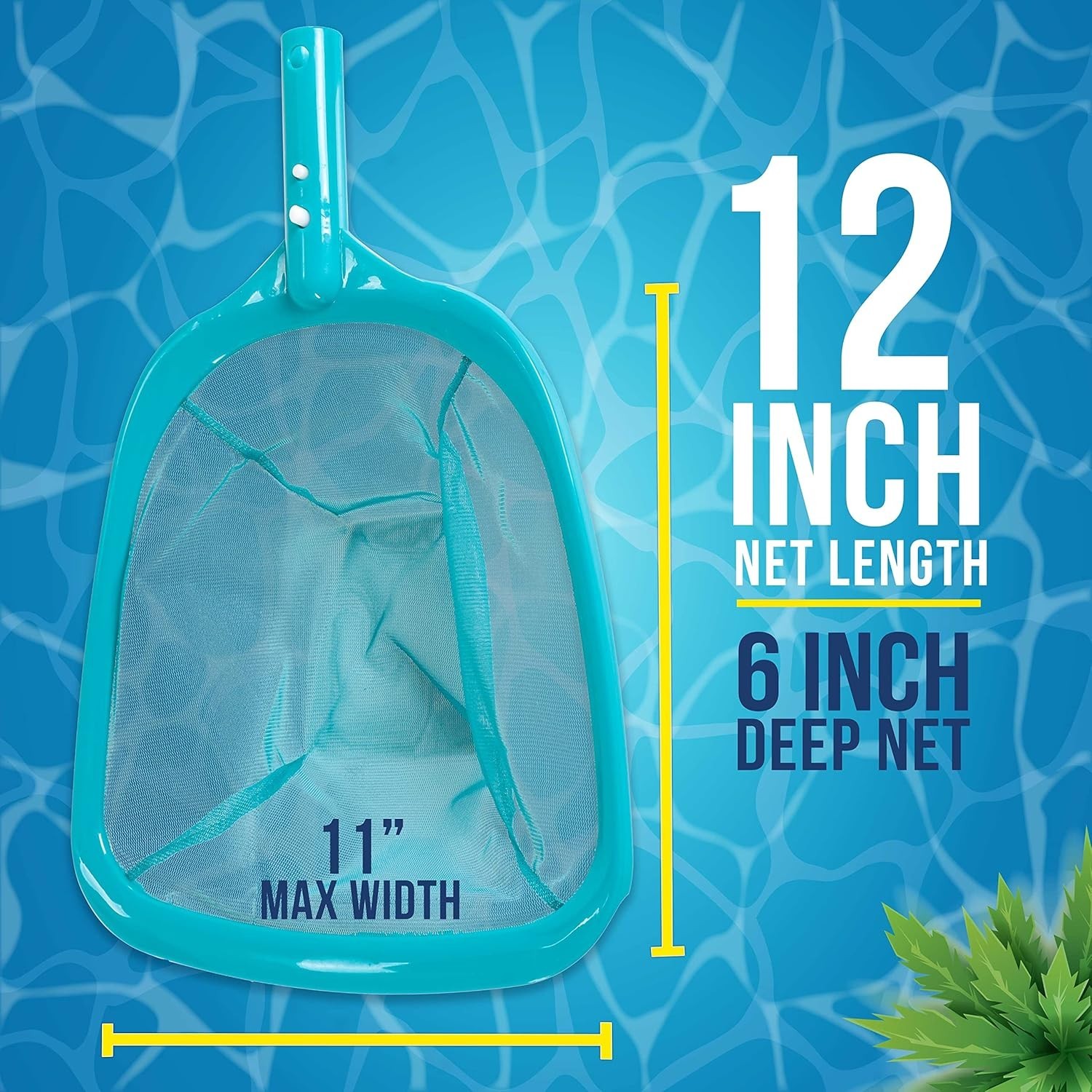 Lightweight 11.5ft Telescopic Net for Fine Debris Skimming – Multi-Purpose Use