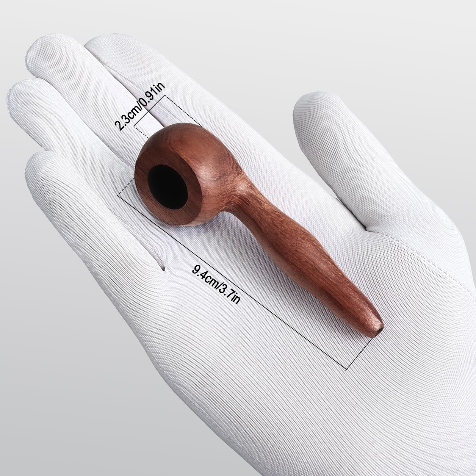 Joyoldelf Mini Tobacco Pipe Set – Rosewood Smoking with Metal brown