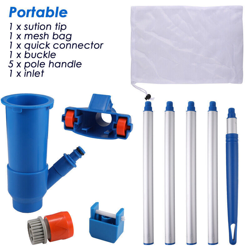 Pool Vacuum Handheld Spa Suction Underwater Cleaner for Above Ground Pools