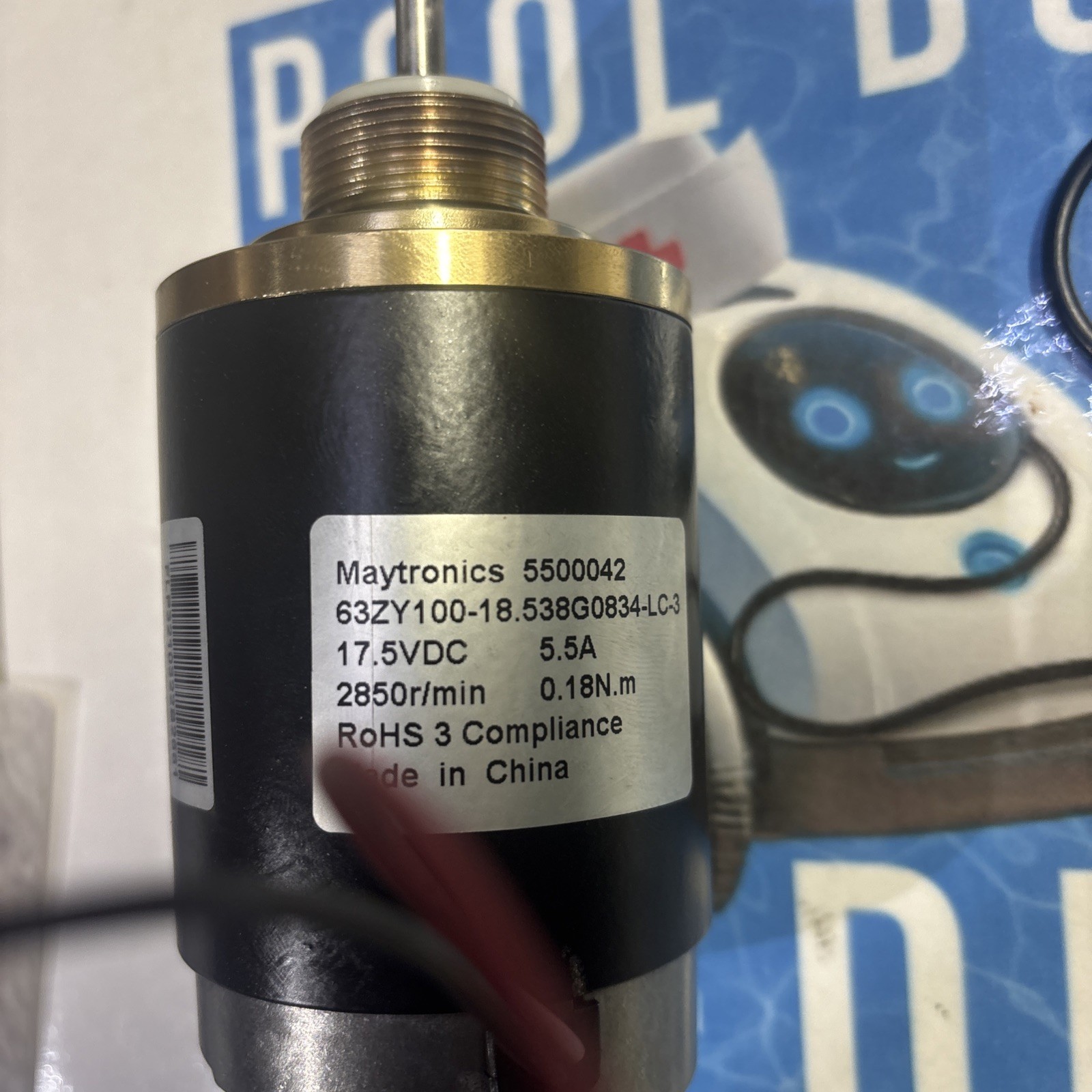 $100 1YW MAYTRONICS DOLPHIN IMPELLER FAN MOTOR PUMP REBUILT 5500042 63ZY100-18