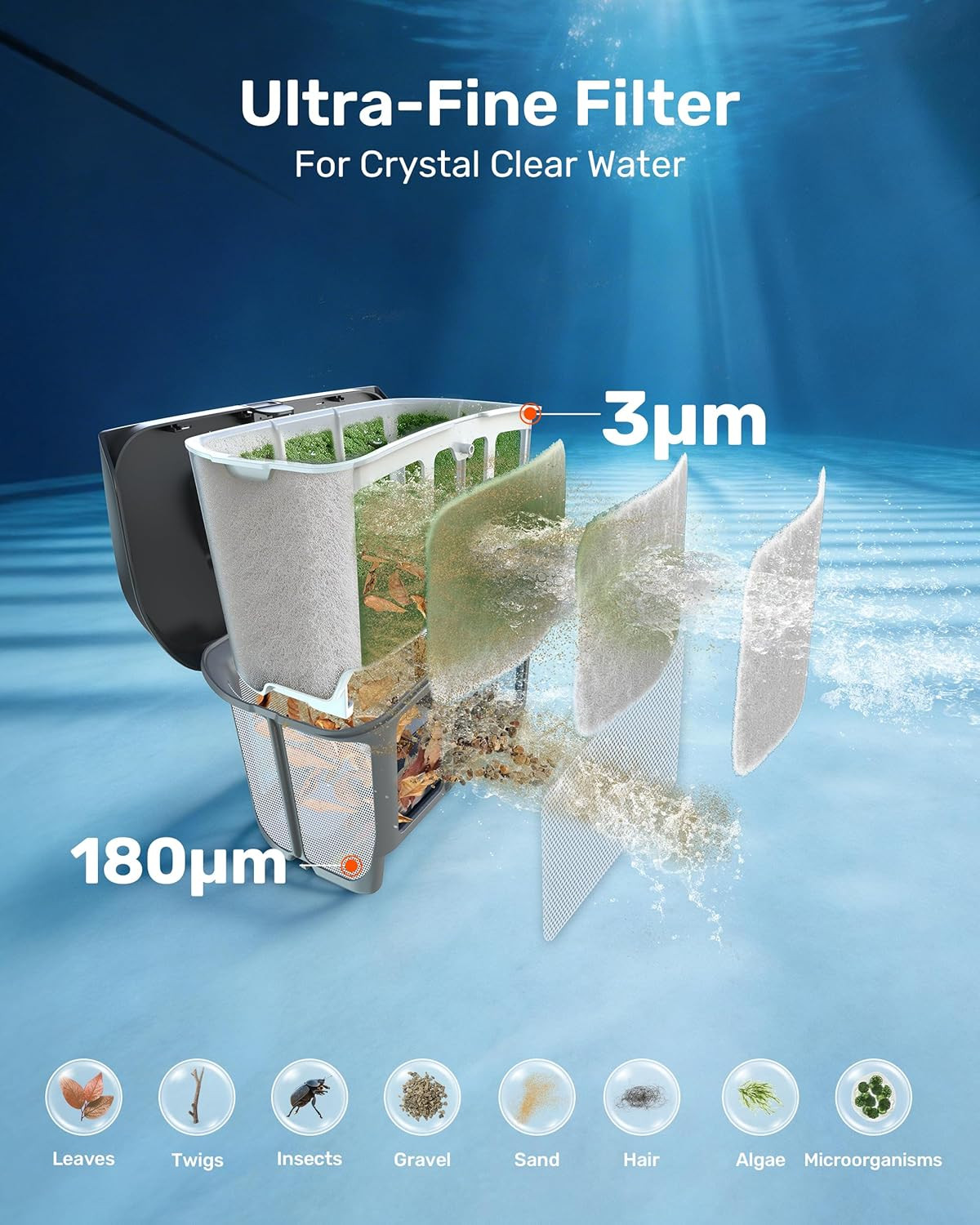 Litevac G1 Cordless Robotic Pool Cleaner for Inground Pools, above Ground Pool V