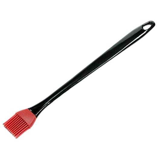 Select Silicone Basting Brush, 14 inch, 13.5 inches in length Red/Black