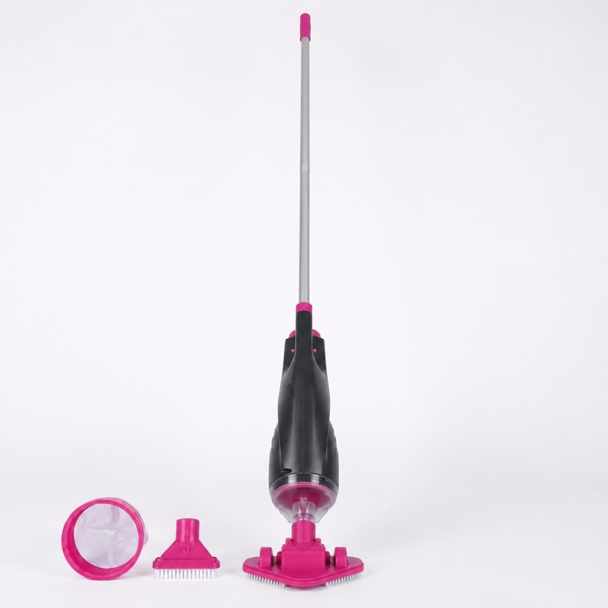 Cordless Pool Vacuum for Hot Tubs Small Pools Rechargeable 90Min Gray