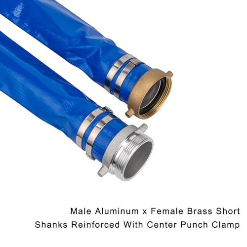 3&Prime; x 100&prime; PVC Backwash and Discharge Hose for Swimming 3 in x 100 ft Blue