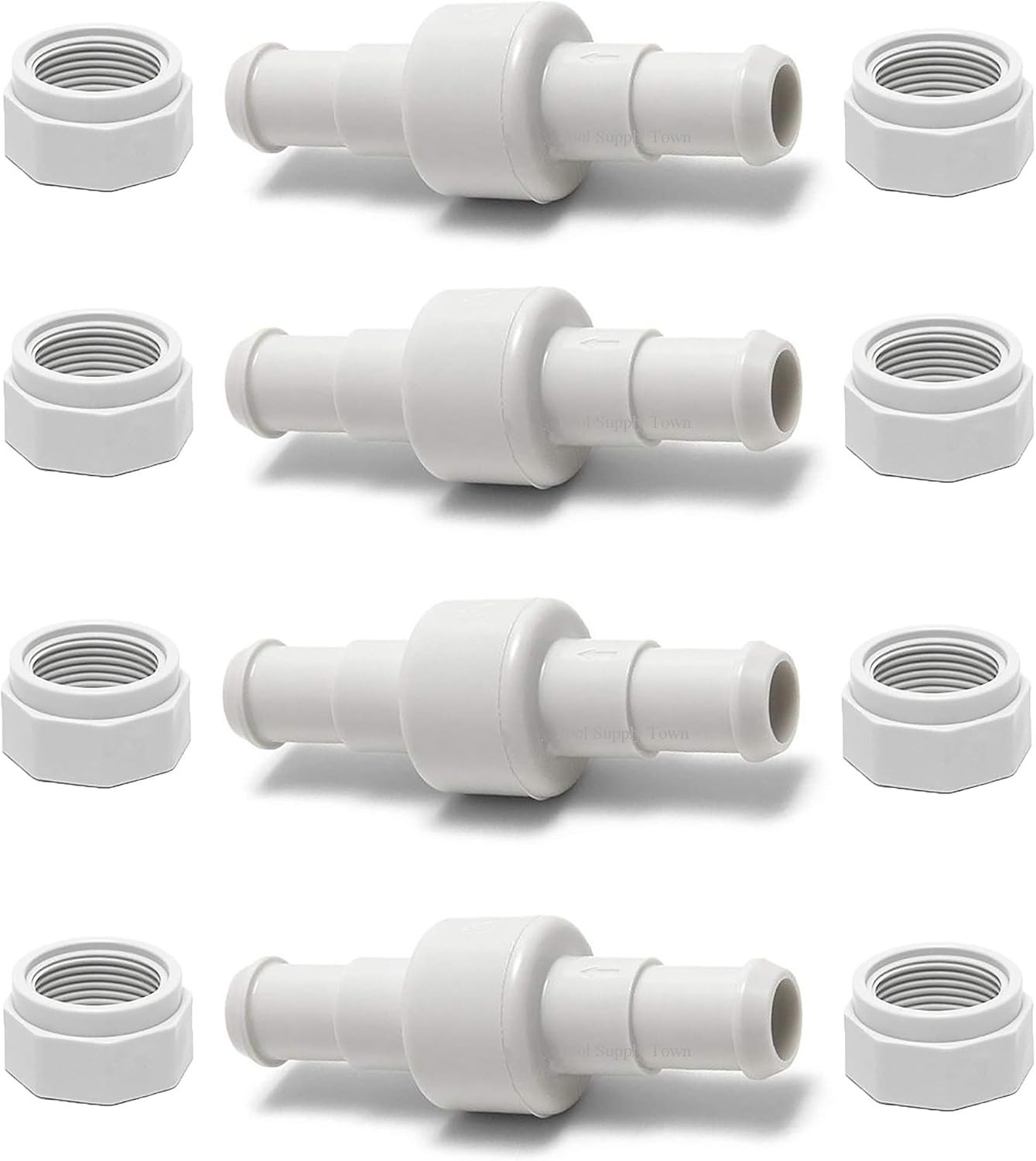 Pool Cleaner Hose Swivel and Nut Set for Efficient Maintenance Tasks