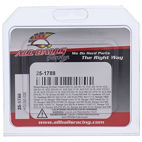 Racing Wheel Bearing Kit 25-1788 Compatible with/Replacement for Polaris 450