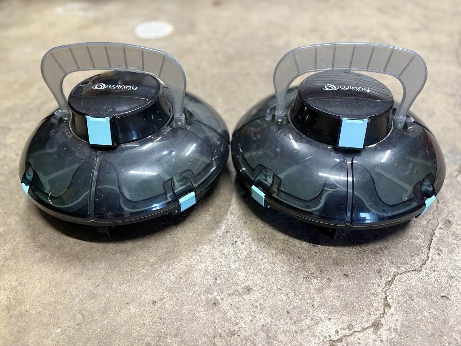 Two Cordless Robotic Pool Cleaner, Automatic Vacuum for Above-Ground Pools