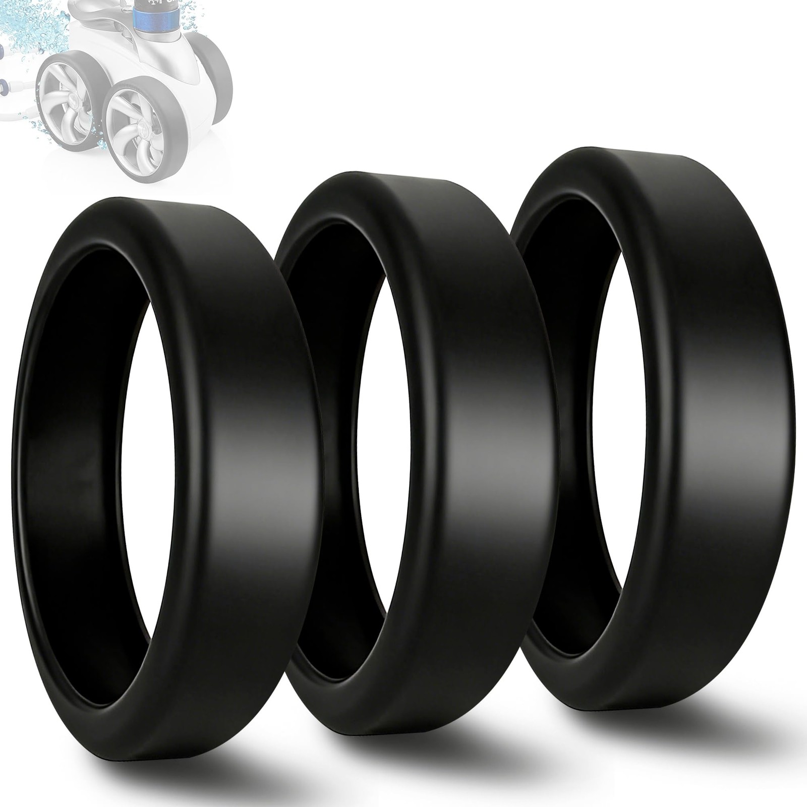 Polaris Pool Cleaner Tires – WideTrax Replacement for 3900 Sport & 480 – 3 Pack
