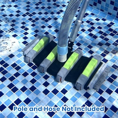 Sepetrel Weighted Flexible Pool Vacuum Head CPVH-003 w/ Wheels & Brushes New