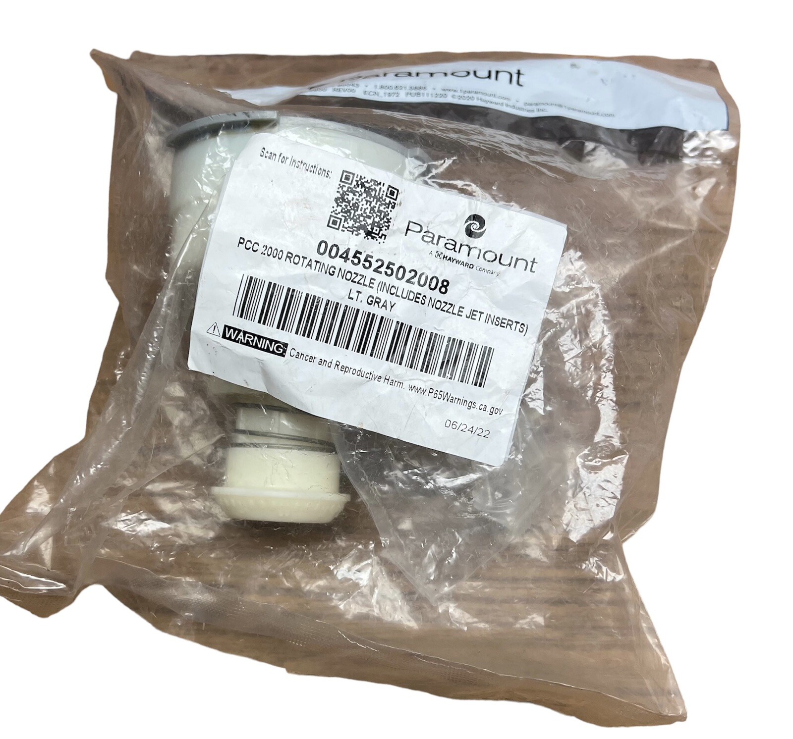PCC2000 ROTATING NOZZLE LT GRAY 004552502008