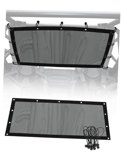 Mesh Rear Window Sunshade for UTV – Dustproof & UV-Resistant Rear Window Net,