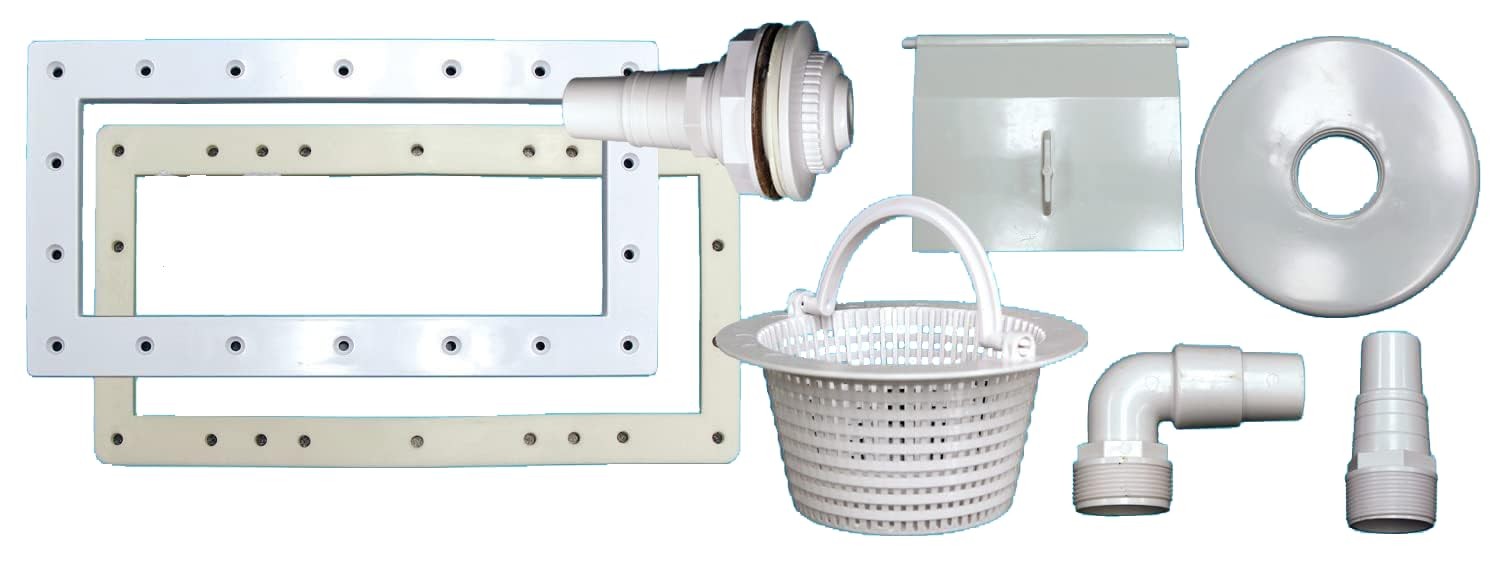 Poolzilla Wide-Mouth Complete Thru-Wall Skimmer Kit for Above-Ground