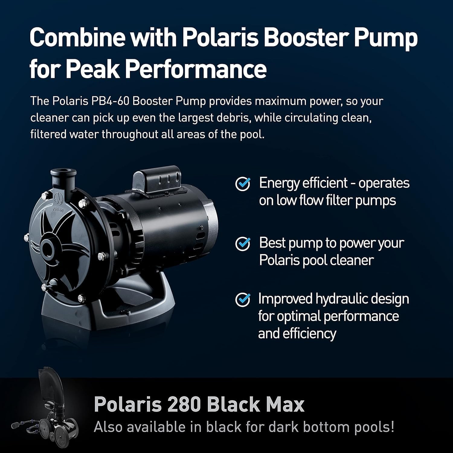 Polaris Vac-Sweep 280 Pressure-Side In-Ground Pool Cleaner, Double Venturi Jet P