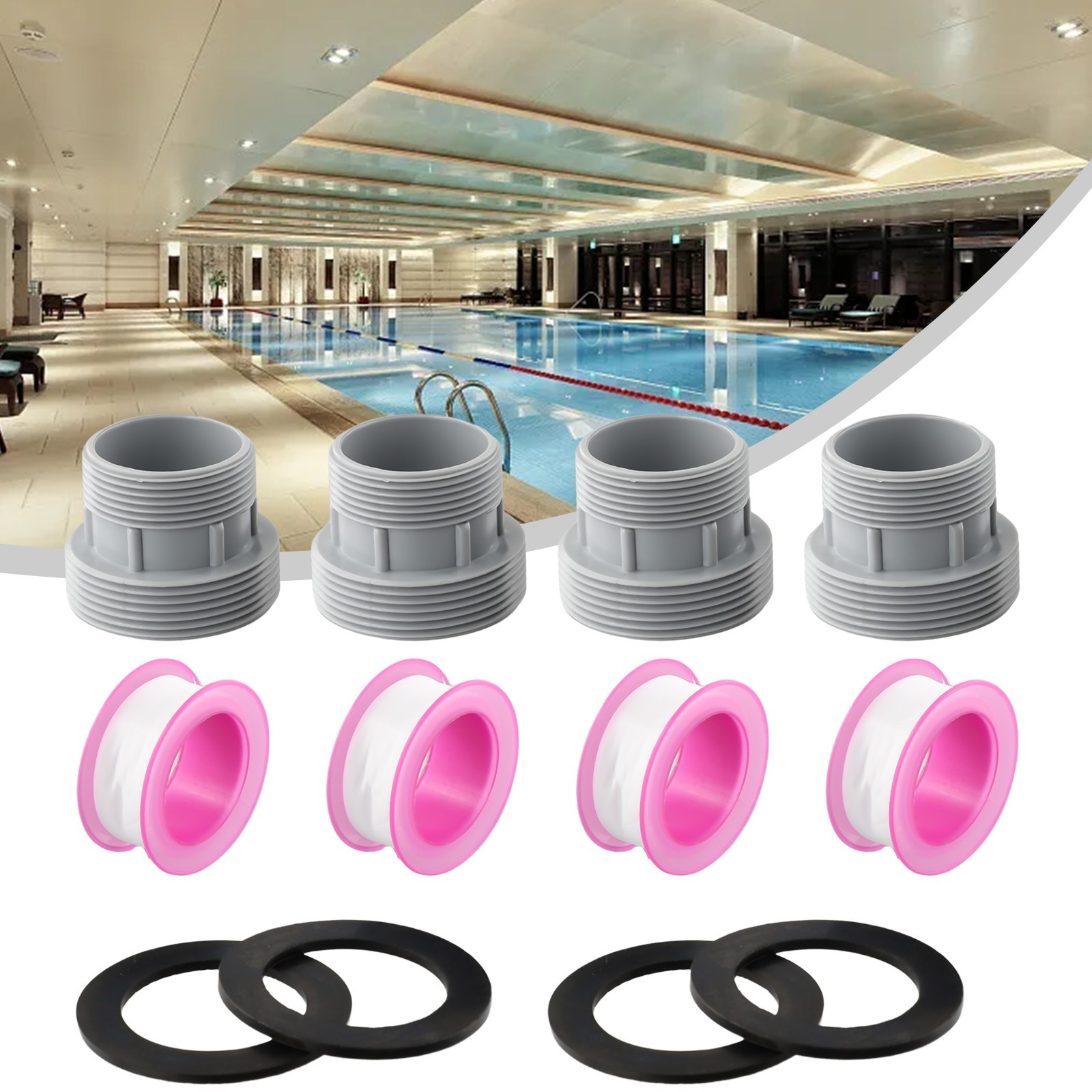Reliable and Easy to Use 40mm to 1 12 Filter Hose Conversion Kit for Pools