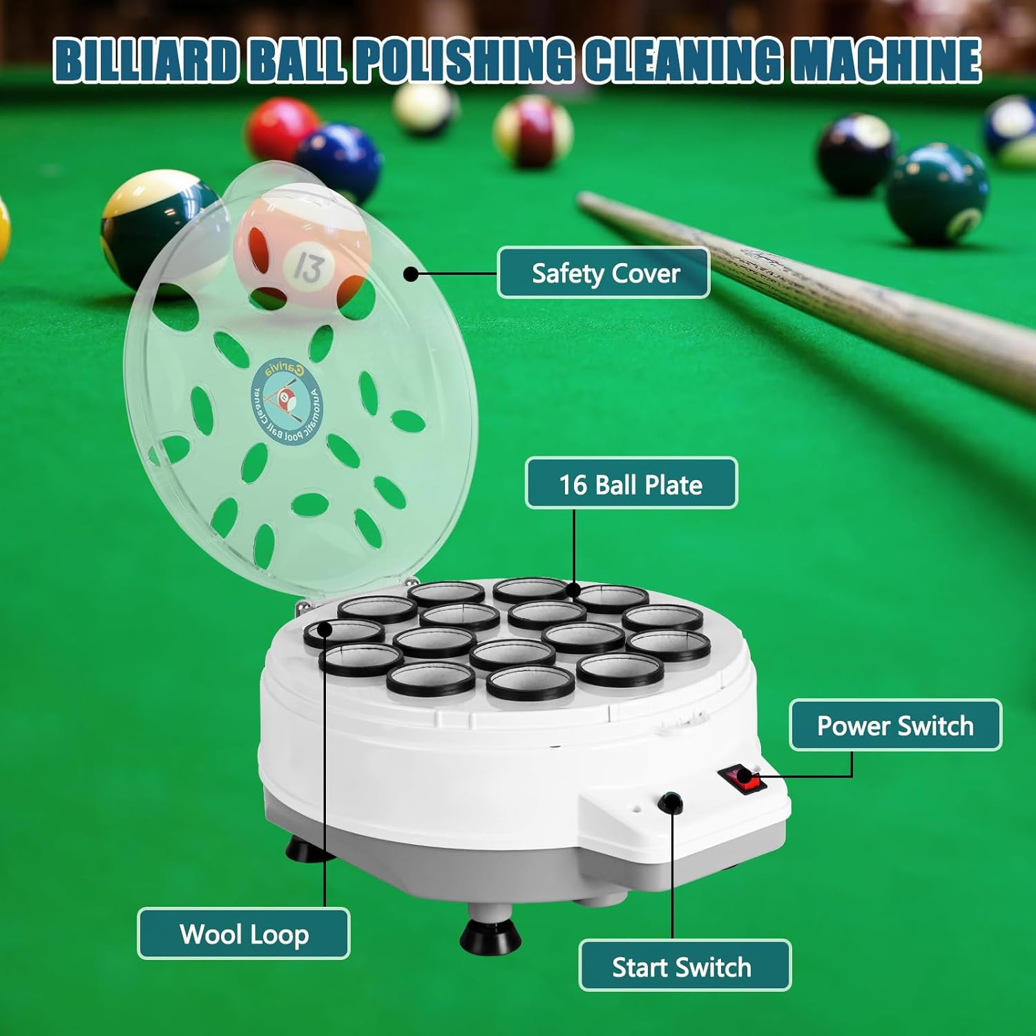 Pool Ball Cleaner,110V Automatic Billiard Ball Cleaner,Pool Ball Cleaner Machine