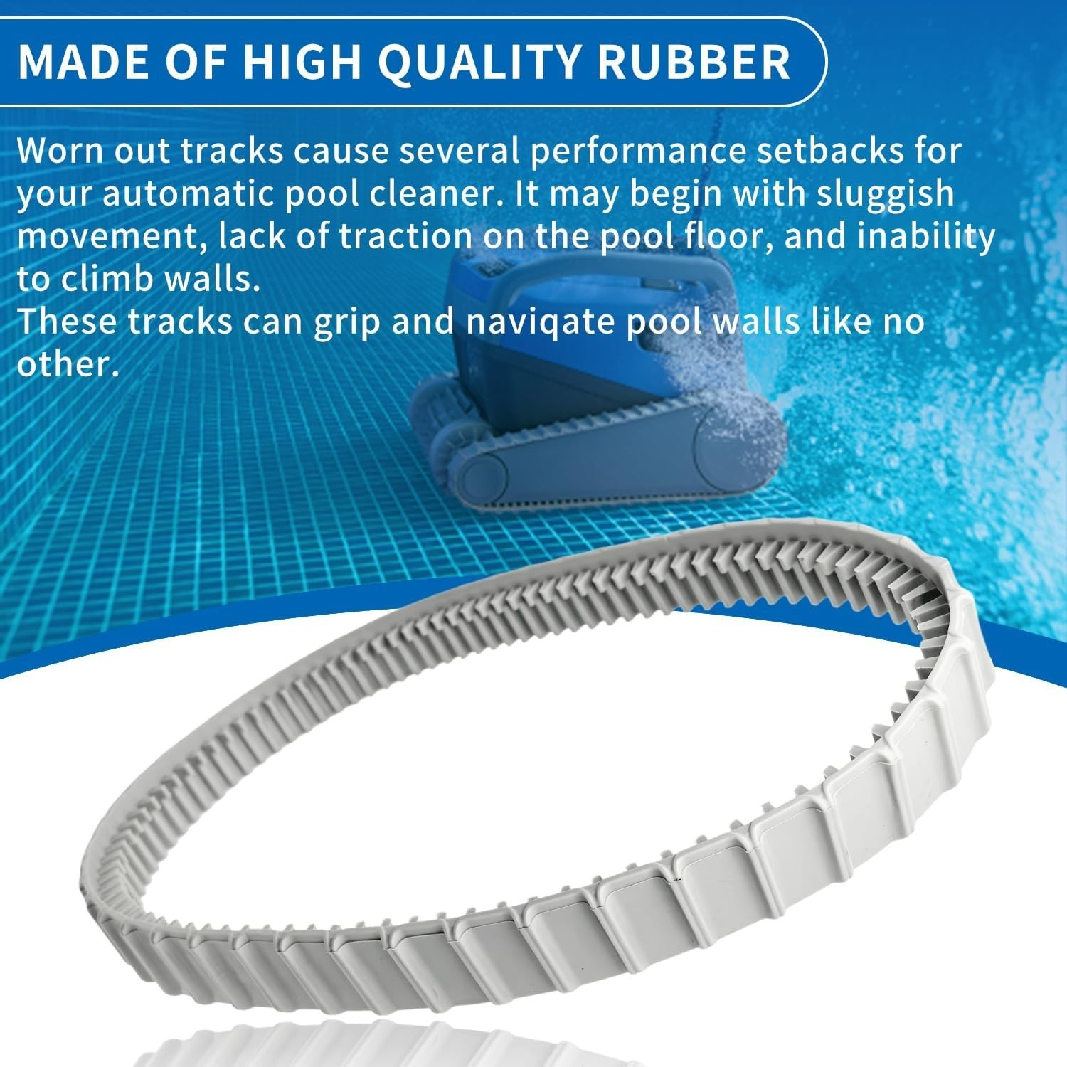 Durable 2-Pack Tracks for Maytronics Dolphin Pool Cleaners – Part 9983152-R2