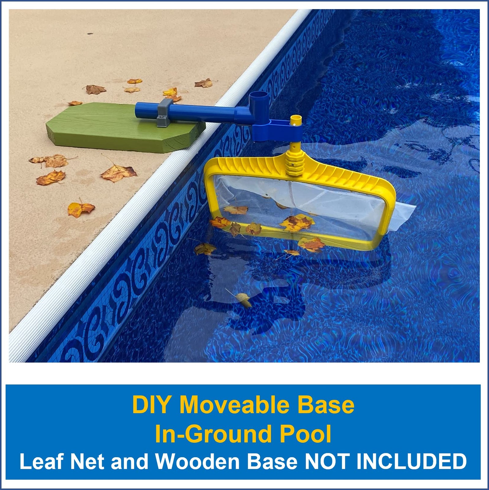 Leaf Skimmer Kit for Above Ground & In-Ground Pools – Hands-Free Debris Removal