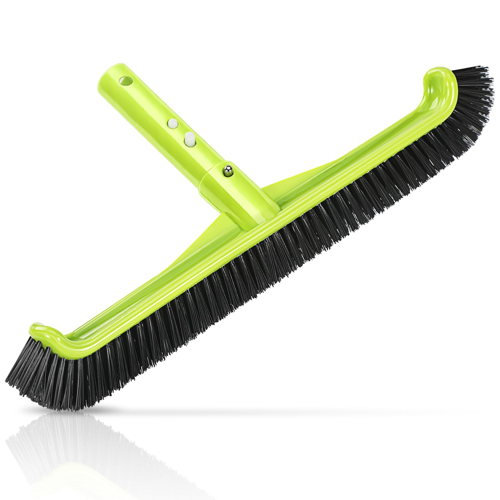 Pool Brush Head, Scrub Brush with Premium Nylon Bristles,Curved Ends High