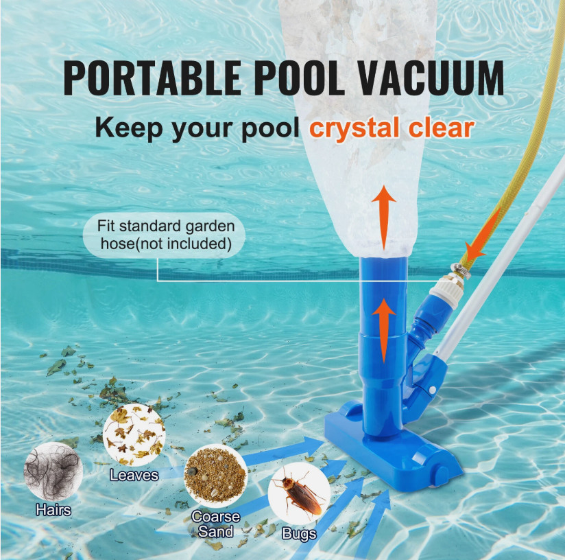 Swimming Pool Spa Suction Vacuum Head Cleaner Cleaning Kit Pool Accessories Tool