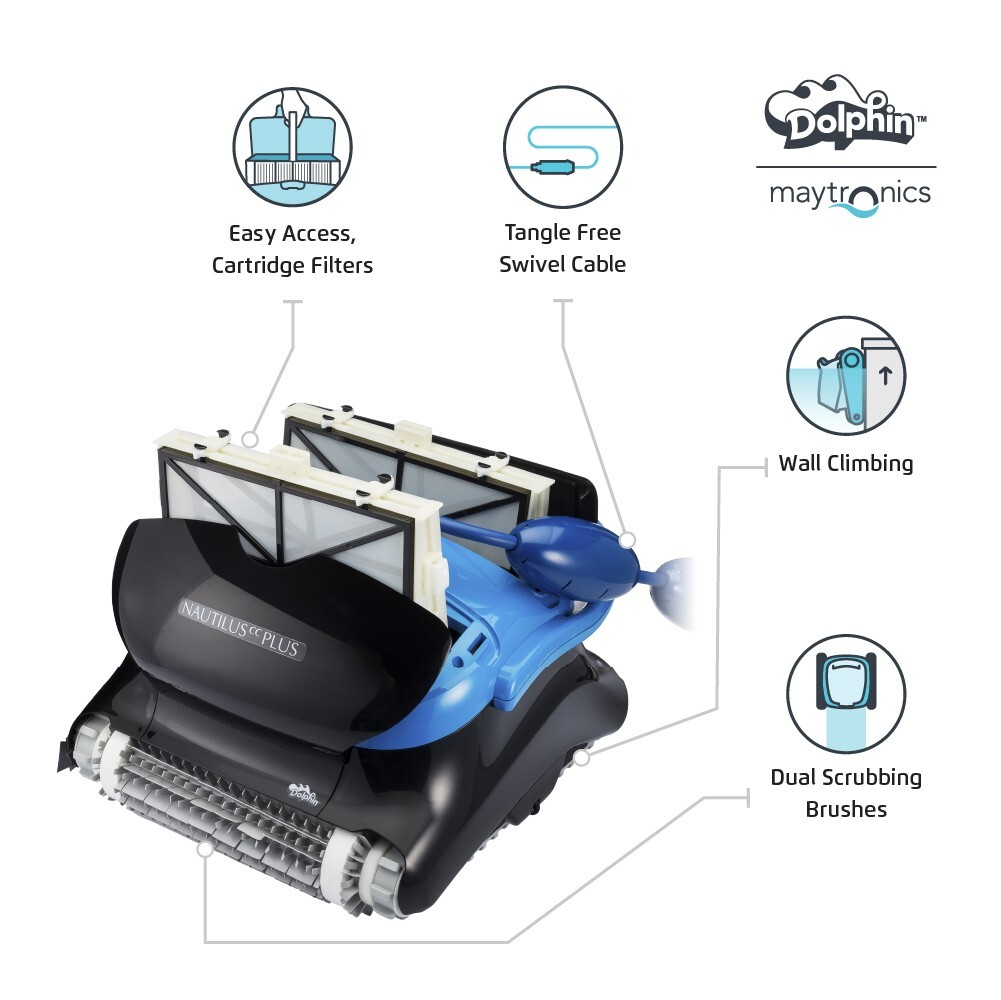 Dolphin Nautilus CC Plus with WIFI robotic pool cleaner 88886406-PCI