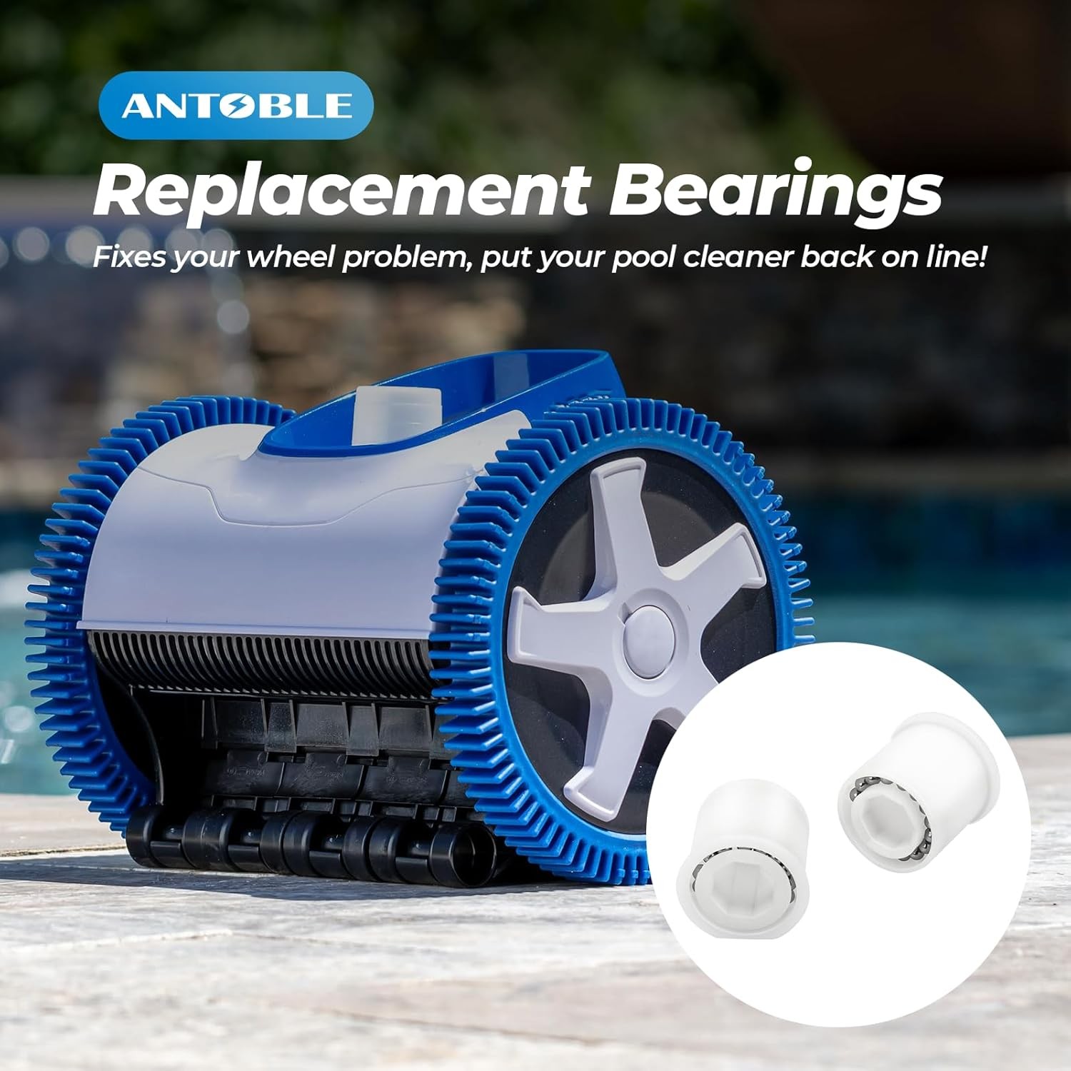 PVX976PK2 Wheel Bearings Repair Kit For Hayward, AquaNaut,Phoenix Poolvergnuege