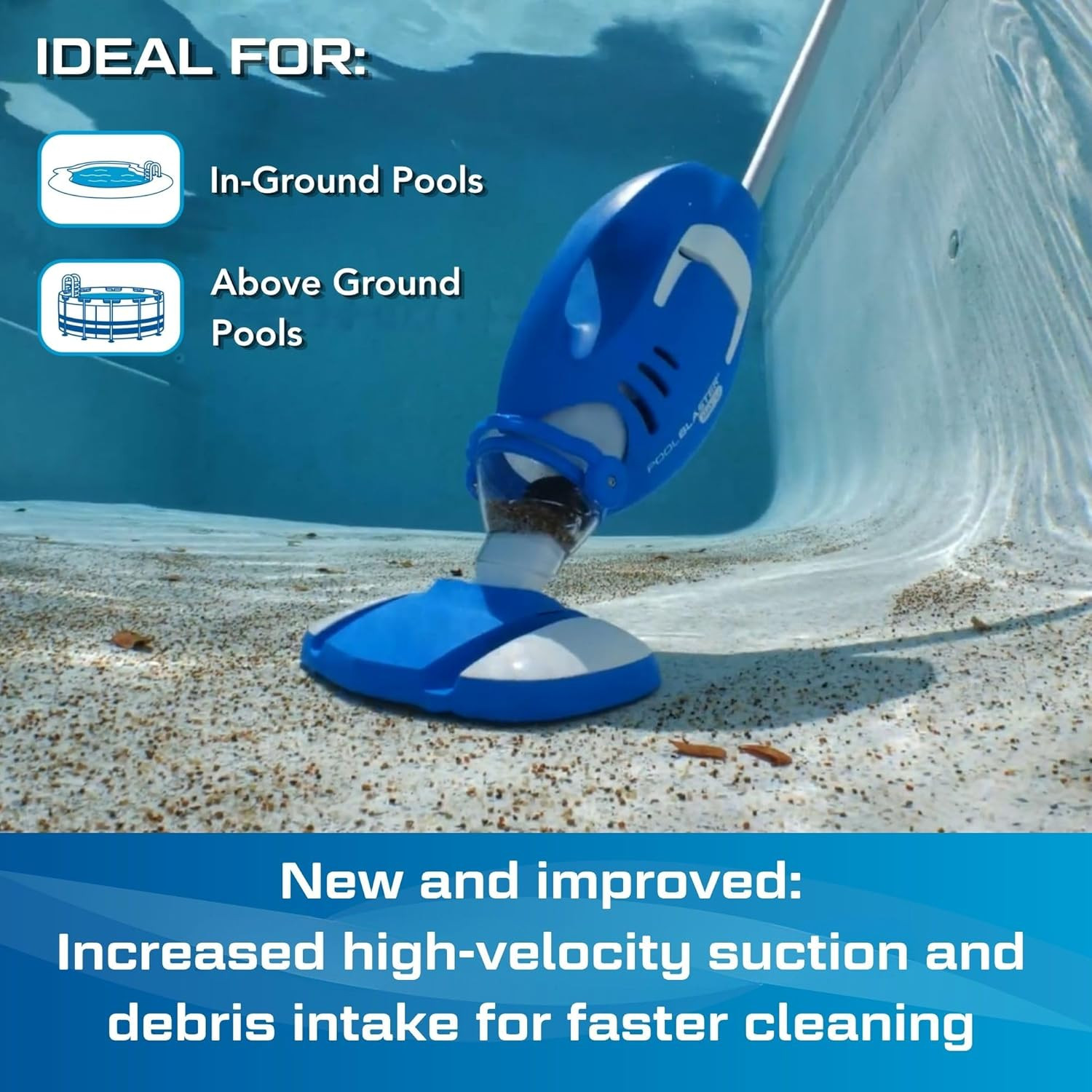 NEW 2026 Max Cordless Pool Vacuum for Inground & above Ground Pools, More Sucti