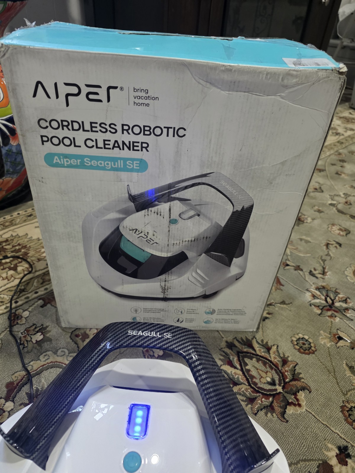 AIPER Seagull SE Cordless Robotic Pool Cleaner – White