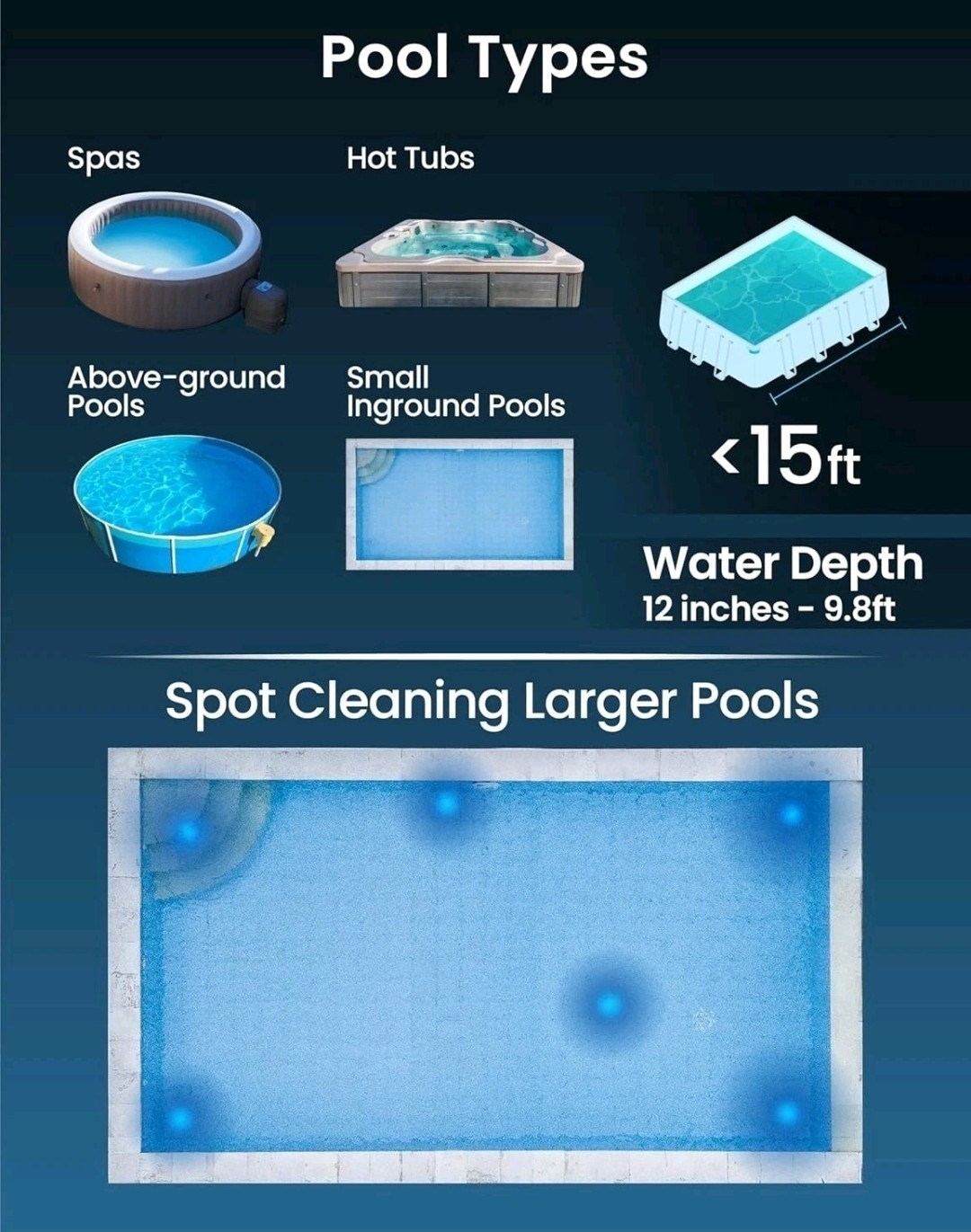 KOKIDO XTROVAC 110 Rechargeable Handheld SWIMMING Pool Vacuum Set Model EV05