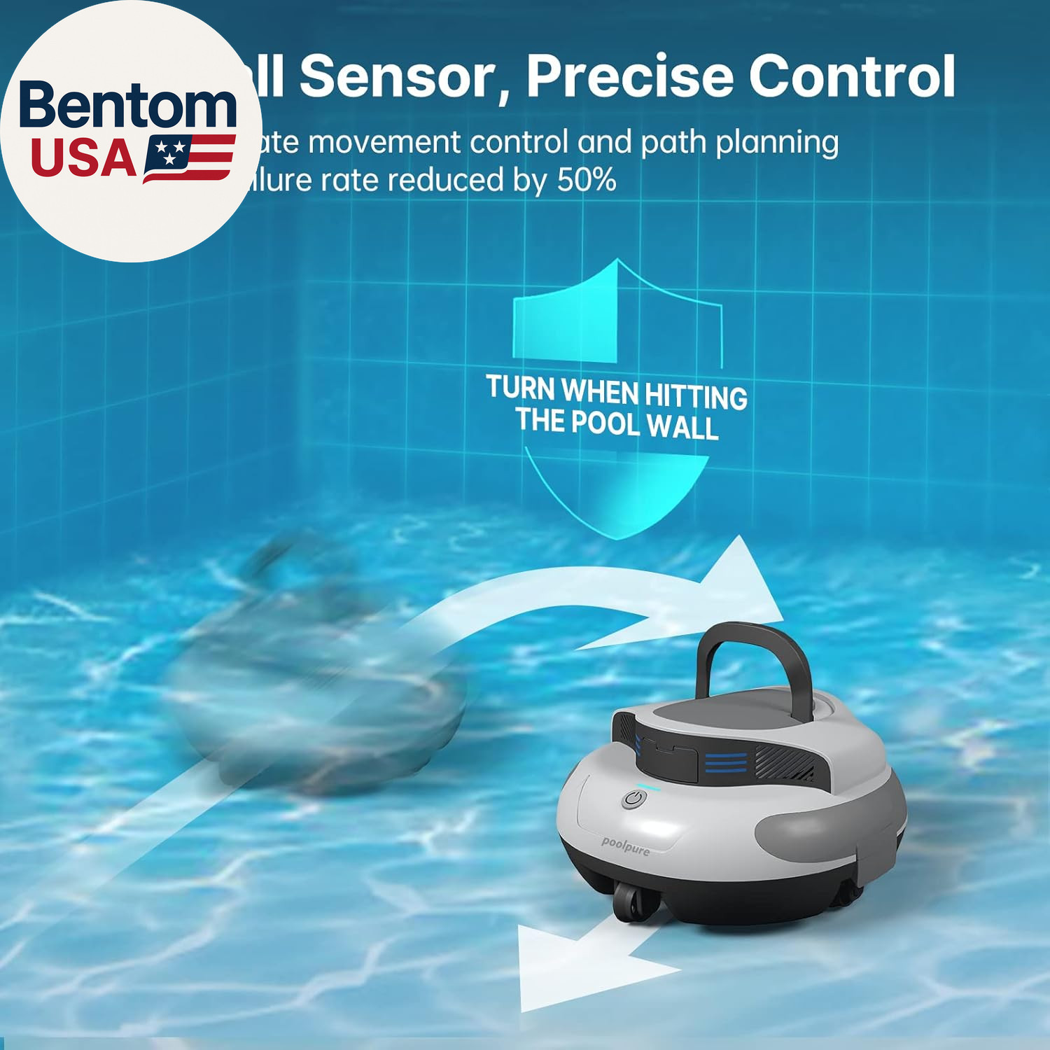 Self-Parking Automatic Pool Vacuum for up to 35 Ft Inground & Above-Ground Pools