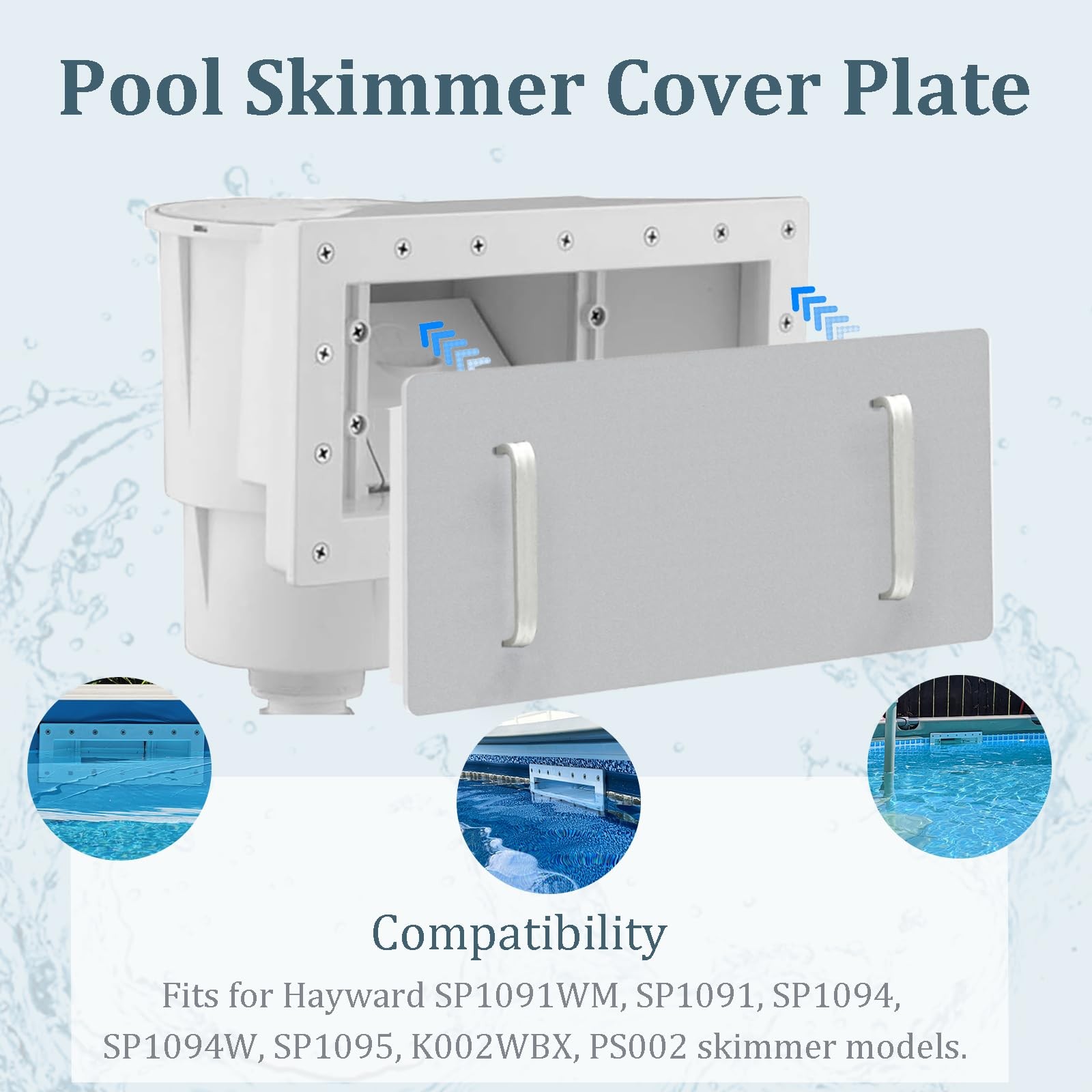 2-Pack Skimmer Plug for Above Ground Pool, Wide Mouth Skimmer Plug for Haywar…