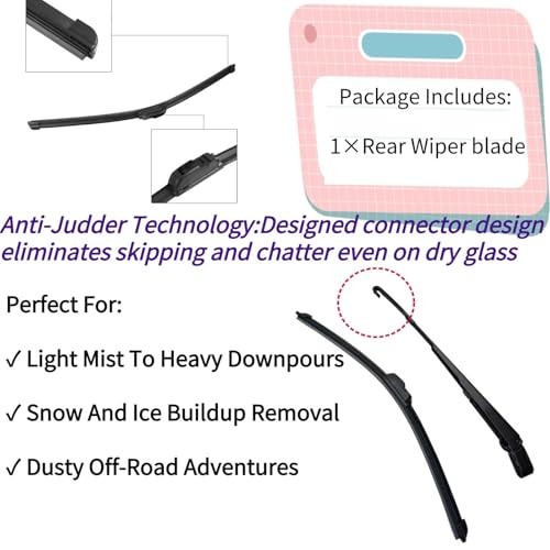 Rear Wiper Blade for Honda Crosstour Hatchback 2012-2015 2014 2013 | Exact Fit